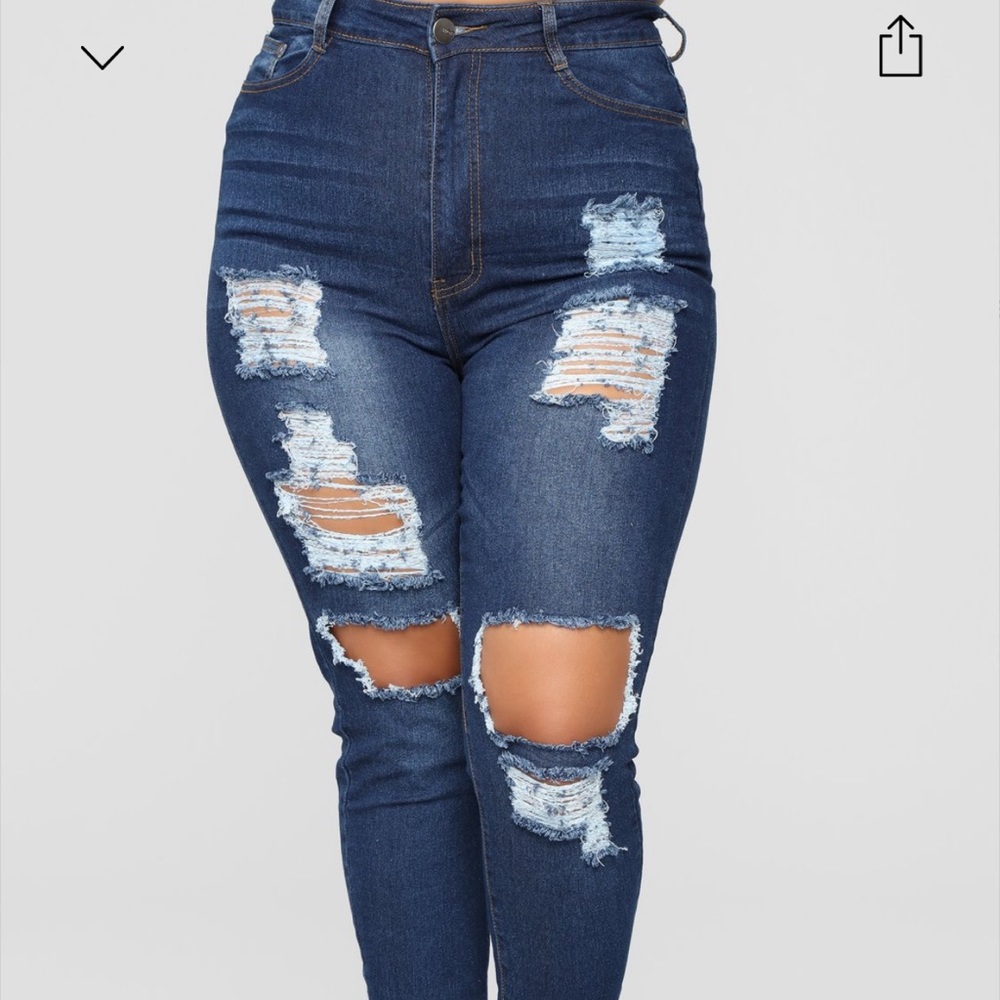 Fashion Nova Say Yes to Distress Jeans